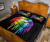 Ohaprints-Quilt-Bed-Set-Pillowcase-Lgbt-Lgbtq-Pride-Rainbow-Melting-Lips-Love-Is-Love-Love-Wins-Blanket-Bedspread-Bedding-1258-Queen (80&#39;&#39; x 90&#39;&#39;)