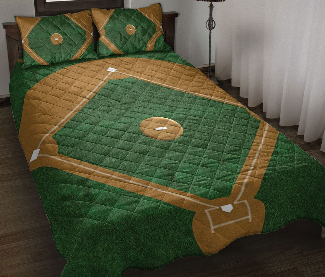 Ohaprints-Quilt-Bed-Set-Pillowcase-Baseball-Ball-Field-Gift-For-Baseball-Sports-Lover-Men-Women-Kids-Blanket-Bedspread-Bedding-1426-Throw (55'' x 60'')