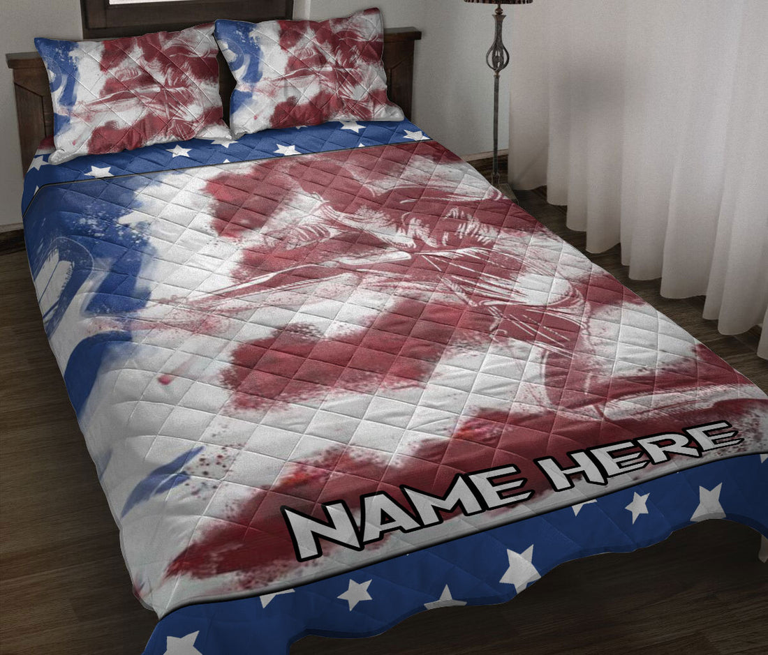 Ohaprints-Quilt-Bed-Set-Pillowcase-Soccer-Player-American-Us-Flag-Sports-Lover-Gift-Custom-Personalized-Name-Blanket-Bedspread-Bedding-1526-Throw (55'' x 60'')