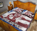 Ohaprints-Quilt-Bed-Set-Pillowcase-Hockey-Player-American-Us-Flag-Sports-Lover-Gift-Custom-Personalized-Name-Blanket-Bedspread-Bedding-2705-Queen (80'' x 90'')