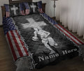 Ohaprints-Quilt-Bed-Set-Pillowcase-Basketball-Christian-Jesus-Cross-American-Us-Flag-Custom-Personalized-Name-Blanket-Bedspread-Bedding-355-Throw (55'' x 60'')