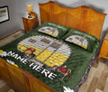 Ohaprints-Quilt-Bed-Set-Pillowcase-Camping-Happy-Campers-Enjoy-Life-Flower-Garden-Floral-Custom-Personalized-Name-Blanket-Bedspread-Bedding-1528-Queen (80'' x 90'')