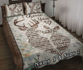 Ohaprints-Quilt-Bed-Set-Pillowcase-Deer-I-Choose-You-Floral-For-Couple-Husband-&-Wife-Custom-Personalized-Name-Blanket-Bedspread-Bedding-2707-Throw (55'' x 60'')