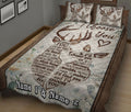 Ohaprints-Quilt-Bed-Set-Pillowcase-Deer-I-Choose-You-Floral-For-Couple-Husband-&-Wife-Custom-Personalized-Name-Blanket-Bedspread-Bedding-2707-King (90'' x 100'')