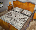 Ohaprints-Quilt-Bed-Set-Pillowcase-The-Day-I-Met-You-Skull-Skeleton-Hand-Gift-For-Couple-Custom-Personalized-Name-Blanket-Bedspread-Bedding-2114-Queen (80'' x 90'')