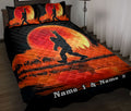 Ohaprints-Quilt-Bed-Set-Pillowcase-Bigfoot-&-Red-Full-Moon-Love-Sign-Black-Custom-Personalized-Name-Blanket-Bedspread-Bedding-357-Throw (55'' x 60'')