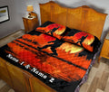 Ohaprints-Quilt-Bed-Set-Pillowcase-Bigfoot-&-Red-Full-Moon-Love-Sign-Black-Custom-Personalized-Name-Blanket-Bedspread-Bedding-357-Queen (80'' x 90'')