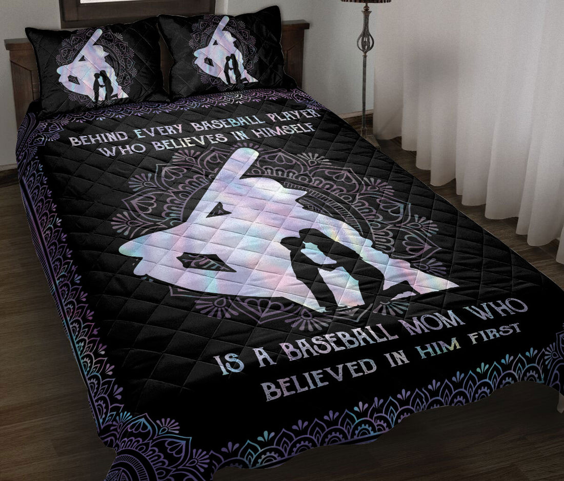 Ohaprints-Quilt-Bed-Set-Pillowcase-Behind-Baseball-Player-Mom-Believe-In-Him-Blanket-Bedspread-Bedding-1361-King (90'' x 100'')