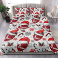 Ohaprints-Quilt-Bed-Set-Pillowcase-Football-Christmas-Hat-With-Snowflake-Candy-Gift-For-Fan-Lovers-Blanket-Bedspread-Bedding-4257-King (90'' x 100'')