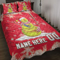 Ohaprints-Quilt-Bed-Set-Pillowcase-Softball-Snowman-Christmas-Gift-Custom-Personalized-Name-Number-Blanket-Bedspread-Bedding-4261-Throw (55'' x 60'')