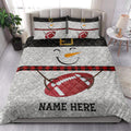 Ohaprints-Quilt-Bed-Set-Pillowcase-Funny-Snowman-Bring-Christmas-Gift-Football-Glitter-Buffalo-Plaid-Blanket-Bedspread-Bedding-3986-King (90'' x 100'')