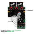 Ohaprints-Quilt-Bed-Set-Pillowcase-Horse-Santa-Hat-Snowflake-Bell-Ugly-Chrismas-Pattern-Unique-Gift-Blanket-Bedspread-Bedding-3990-Queen (80'' x 90'')