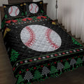 Ohaprints-Quilt-Bed-Set-Pillowcase-Baseball-Snowflake-Bell-Ugly-Chrismas-Pattern-Gift-For-Baseball-Fan-Blanket-Bedspread-Bedding-3994-Throw (55'' x 60'')