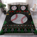 Ohaprints-Quilt-Bed-Set-Pillowcase-Baseball-Snowflake-Bell-Ugly-Chrismas-Pattern-Gift-For-Baseball-Fan-Blanket-Bedspread-Bedding-3994-King (90'' x 100'')