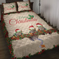 Ohaprints-Quilt-Bed-Set-Pillowcase-Merry-Christmas-Frog-With-Santa-Hat-Unique-Gift-For-Frog-Lover-Blanket-Bedspread-Bedding-4025-Throw (55'' x 60'')