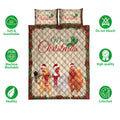 Ohaprints-Quilt-Bed-Set-Pillowcase-Merry-Christmas-Chicken-With-Santa-Hat-Unique-Gift-For-Chicken-Lover-Blanket-Bedspread-Bedding-4026-Double (70'' x 80'')