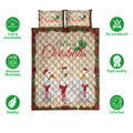 Ohaprints-Quilt-Bed-Set-Pillowcase-Merry-Christmas-Duck-With-Santa-Hat-Unique-Gift-For-Duck-Lover-Blanket-Bedspread-Bedding-4030-Double (70'' x 80'')