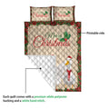 Ohaprints-Quilt-Bed-Set-Pillowcase-Merry-Christmas-Duck-With-Santa-Hat-Unique-Gift-For-Duck-Lover-Blanket-Bedspread-Bedding-4030-Queen (80'' x 90'')