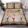 Ohaprints-Quilt-Bed-Set-Pillowcase-Merry-Christmas-Duck-With-Santa-Hat-Unique-Gift-For-Duck-Lover-Blanket-Bedspread-Bedding-4030-King (90'' x 100'')