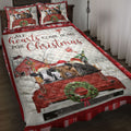 Ohaprints-Quilt-Bed-Set-Pillowcase-Cow-With-Truck-Christmas-Tree-Snowflake-Cozy-Farmhouse-Red-Plaid-Blanket-Bedspread-Bedding-3936-Throw (55'' x 60'')