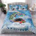 Ohaprints-Quilt-Bed-Set-Pillowcase-Rottweiler-Sleeping-On-The-Moon-Snowflake-Xmas-Tree-Gift-Dog-Lover-Blanket-Bedspread-Bedding-3944-King (90'' x 100'')