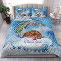 Ohaprints-Quilt-Bed-Set-Pillowcase-Pitbull-Sleeping-On-The-Moon-Snowflake-Christmas-Tree-Gift-Dog-Lover-Blanket-Bedspread-Bedding-3945-King (90'' x 100'')