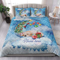 Ohaprints-Quilt-Bed-Set-Pillowcase-Golden-Retriever-Sleeping-On-The-Moon-Christmas-Tree-Gift-Dog-Lover-Blanket-Bedspread-Bedding-3951-King (90'' x 100'')