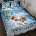 Ohaprints-Quilt-Bed-Set-Pillowcase-Chicken-Sleeping-On-The-Moon-Snowflake-Christmas-Tree-Gift-Dog-Lover-Blanket-Bedspread-Bedding-3955-Throw (55'' x 60'')