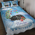 Ohaprints-Quilt-Bed-Set-Pillowcase-Black-Cat-Sleeping-On-The-Moon-Snowflake-Xmas-Tree-Gift-Dog-Lover-Blanket-Bedspread-Bedding-3956-Throw (55'' x 60'')