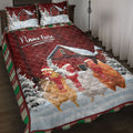 Ohaprints-Quilt-Bed-Set-Pillowcase-Chicken-Rooster-With-String-Lights-Christmas-Tree-Snowdrift-Blanket-Bedspread-Bedding-4033-Throw (55'' x 60'')