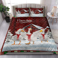 Ohaprints-Quilt-Bed-Set-Pillowcase-Duck-With-String-Lights-Christmas-Tree-Snowdrift-Blanket-Bedspread-Bedding-4037-King (90'' x 100'')