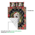 Ohaprints-Quilt-Bed-Set-Pillowcase-Great-Pyrenees-Wearing-Christmas-Hat-Wreath-Gift-For-Dog-Lover-Blanket-Bedspread-Bedding-4047-Queen (80'' x 90'')