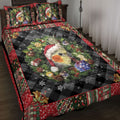 Ohaprints-Quilt-Bed-Set-Pillowcase-Cockatiel--Wearing-Christmas-Hat-Wreath-Gift-For-Parrot-Lover-Blanket-Bedspread-Bedding-4054-Throw (55'' x 60'')