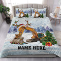 Ohaprints-Quilt-Bed-Set-Pillowcase-Excavator-Christmas-Tree-String-Lights-Custom-Personalized-Name-Blanket-Bedspread-Bedding-4064-King (90'' x 100'')