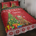 Ohaprints-Quilt-Bed-Set-Pillowcase-Goldendoodle-Christmas-Tree-String-Light-Custom-Personalized-Name-Blanket-Bedspread-Bedding-4069-Throw (55'' x 60'')