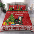 Ohaprints-Quilt-Bed-Set-Pillowcase-Tuxedo-Cat-Christmas-Tree-String-Light-Custom-Personalized-Name-Blanket-Bedspread-Bedding-4070-King (90'' x 100'')