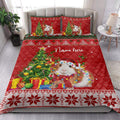 Ohaprints-Quilt-Bed-Set-Pillowcase-Guinea-Pig-Christmas-Tree-String-Light-Custom-Personalized-Name-Blanket-Bedspread-Bedding-4071-King (90'' x 100'')