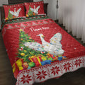 Ohaprints-Quilt-Bed-Set-Pillowcase-Duck-Pet-Farm-Christmas-Tree-String-Light-Custom-Personalized-Name-Blanket-Bedspread-Bedding-4072-Throw (55'' x 60'')