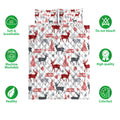 Ohaprints-Quilt-Bed-Set-Pillowcase-Deer-With-Christmas-Tree-Snowflakes-Deer-Hunter-Unique-Gift-Blanket-Bedspread-Bedding-4080-Double (70'' x 80'')