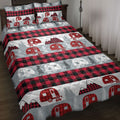 Ohaprints-Quilt-Bed-Set-Pillowcase-Christmas-Camping-Camper-Red-Buffalo-Plaid-Winter-Holiday-Blanket-Bedspread-Bedding-4092-Throw (55'' x 60'')