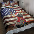 Ohaprints-Quilt-Bed-Set-Pillowcase-Brindle-English-Mastiff--Wearing-A-Christmas-Hat-With-String-Light-Blanket-Bedspread-Bedding-4114-Throw (55'' x 60'')