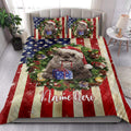 Ohaprints-Quilt-Bed-Set-Pillowcase-Otter-Wearing-Christmas-Hat-Wreath-Custom-Personalized-Name-Blanket-Bedspread-Bedding-4140-King (90'' x 100'')