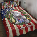 Ohaprints-Quilt-Bed-Set-Pillowcase-Russian-Cat-Wearing-Christmas-Hat-Wreath-Custom-Personalized-Name-Blanket-Bedspread-Bedding-4151-Throw (55'' x 60'')