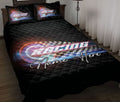 Ohaprints-Quilt-Bed-Set-Pillowcase-Racing-Checkered-Flag-Racing-Speed-Custom-Personalized-Name-Blanket-Bedspread-Bedding-3325-Throw (55'' x 60'')