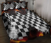 Ohaprints-Quilt-Bed-Set-Pillowcase-Racing-Checkered-Flag-Race-Flag-Custom-Personalized-Name-Blanket-Bedspread-Bedding-3340-Throw (55&#39;&#39; x 60&#39;&#39;)