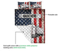 Ohaprints-Quilt-Bed-Set-Pillowcase-White-Trucker-Us-Flag-Truck-Driver-Gift-Custom-Personalized-Name-Blanket-Bedspread-Bedding-3578-Queen (80'' x 90'')