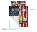 Ohaprints-Quilt-Bed-Set-Pillowcase-Yellow-Trucker-Us-Flag-Truck-Driver-Gift-Custom-Personalized-Name-Blanket-Bedspread-Bedding-3585-Queen (80'' x 90'')