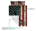 Ohaprints-Quilt-Bed-Set-Pillowcase-Baseball-Player-Batter-American-Flag-Vintage-Custom-Personalized-Name-Blanket-Bedspread-Bedding-3182-Queen (80'' x 90'')