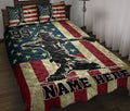 Ohaprints-Quilt-Bed-Set-Pillowcase-Baseball-Player-Catcher-American-Flag-Vintage-Custom-Personalized-Name-Blanket-Bedspread-Bedding-3183-Throw (55'' x 60'')