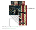 Ohaprints-Quilt-Bed-Set-Pillowcase-Baseball-Player-Catcher-American-Flag-Vintage-Custom-Personalized-Name-Blanket-Bedspread-Bedding-3183-Queen (80'' x 90'')